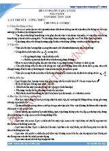 Đề cương ôn tập cả năm môn Vật lí Lớp 8 - Năm học 2019-2020 - Thiên Hương
